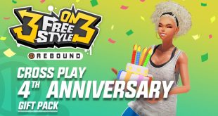 Steam 商店限時免費領取《3on3 FreeStyle》Crossplay 4th Anniversary Gift Pack DLC